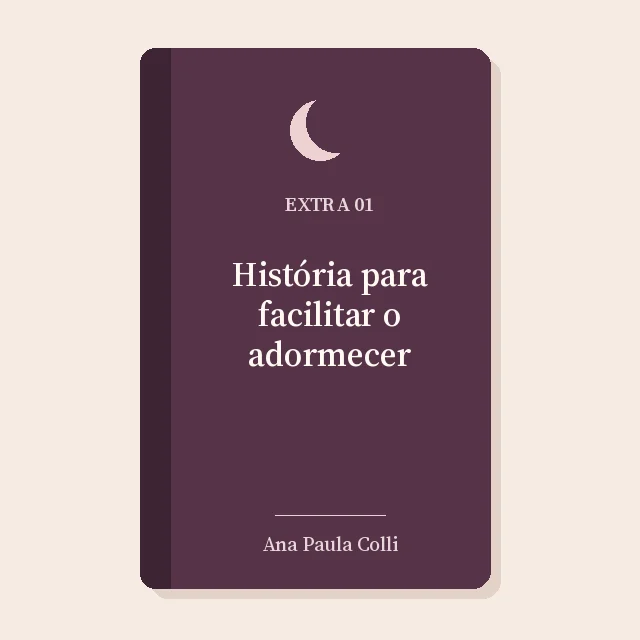 Capa do material extra: História para facilitar o adormecer