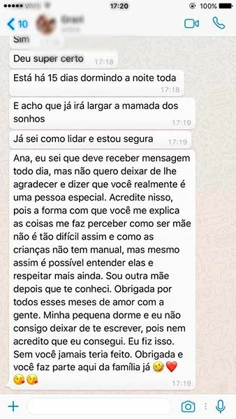 Outro registro de relato de uma família; abrir imagem completa